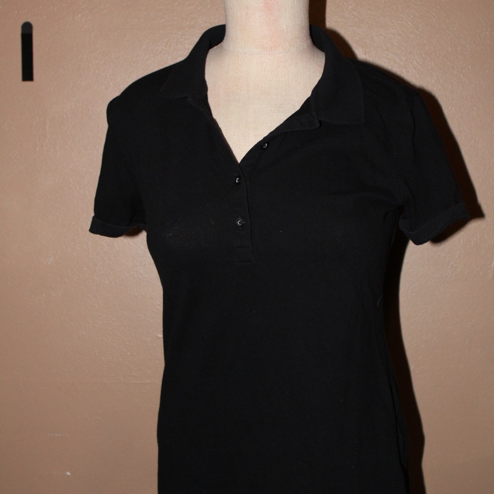 Old Navy Black Polo Shirt